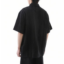Load image into Gallery viewer, American Loose Textured Pleated Shirt

