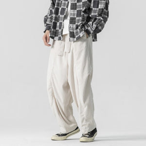 Corduroy Loose Wide-leg Pants