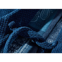 Load image into Gallery viewer, Indigo Dyed Stand Up Collar Kimono Jacket
