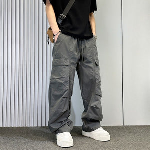 American Loose Straight Wide-leg Scimitar Overalls