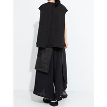 Load image into Gallery viewer, Women's Striped Spliced Elastic-waist faux Two-piece Culottes

