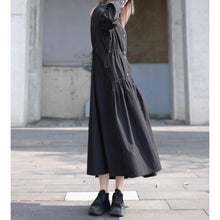 Load image into Gallery viewer, Black Loose Long-sleeved Dress
