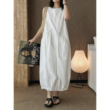 Load image into Gallery viewer, Women's Japanese Loose Crew Neck Sleeveless Balloon Dress
