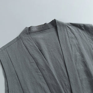 Sleeveless Button Vest