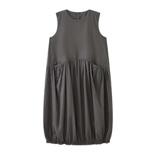 Load image into Gallery viewer, Women's Japanese Loose Crew Neck Sleeveless Balloon Dress
