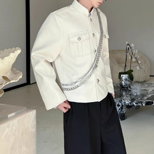 Stand Collar Wool Casual Work Jacket