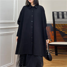 Load image into Gallery viewer, Asymmetric Loose Casual Drape Shirt
