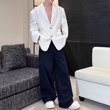 Load image into Gallery viewer, Mesh Panel Casual Suit Jacket
