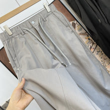 Load image into Gallery viewer, Elastic Drawstring Waist Loose Wide-leg Straight Cargo Pants
