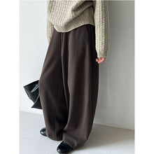 Load image into Gallery viewer, High-waisted Elasticated Casual Straight Trousers
