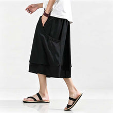 Load image into Gallery viewer, Large Pocket Ice Silk Quick-drying Drape Wide-leg Straight Pants
