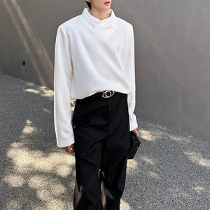 Padded Shoulder Collar Sweatshirt