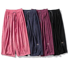 Load image into Gallery viewer, Japanese Embroidered Oversized Corduroy Pants
