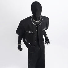 Load image into Gallery viewer, Heavy-duty Pearl Diamond-encrusted Jacket
