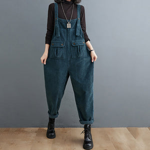 Autumn and Winter Retro Straight Overalls