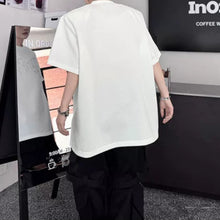 Load image into Gallery viewer, Beaded Letter Shoulder-Pad T-Shirt
