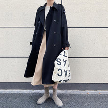 Load image into Gallery viewer, Drape Loose Over-kneeTrench Coat
