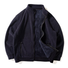 Load image into Gallery viewer, Double-faced Velvet Thickened Loose Casual Stand Collar Jacket

