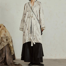 Load image into Gallery viewer, Textured Ink-dyed Mid-length Coat
