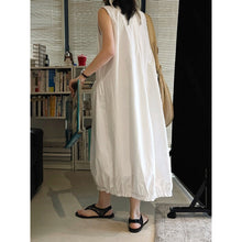 Load image into Gallery viewer, Women's Japanese Loose Crew Neck Sleeveless Balloon Dress
