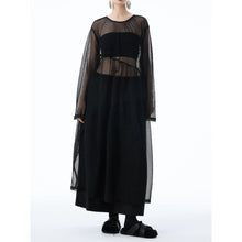 Load image into Gallery viewer, Women's Elegant Sheer Mesh Midi Dress
