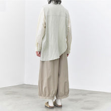 Load image into Gallery viewer, Women's Asymmetrical Draped Hem Hand-Stitched Vest

