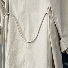 Load image into Gallery viewer, Stand-up Collar Retro Belted Mid-length Loose Coat
