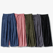Load image into Gallery viewer, Corduroy Loose Straight Wide-leg Pants
