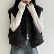 Load image into Gallery viewer, Sleeveless Faux Lamb Wool Vest
