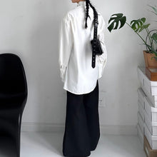Load image into Gallery viewer, Rivet Loose Casual Padded Shoulder Shirt
