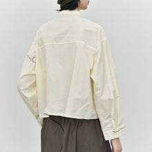 Load image into Gallery viewer, Women's Line Embroidered Collared Shirt
