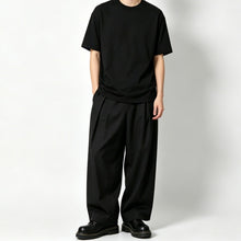 Load image into Gallery viewer, High-Waisted Loose-Fit Straight-Leg Pants
