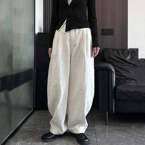 Loose Floor-length Straight Pants