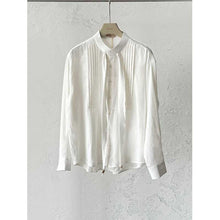Load image into Gallery viewer, French Retro Accordion Pleated Shirt
