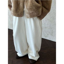 Load image into Gallery viewer, High-waisted Elasticated Casual Straight Trousers
