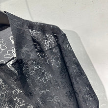Load image into Gallery viewer, Hollow Floral Jacquard Loose Casual Shirt
