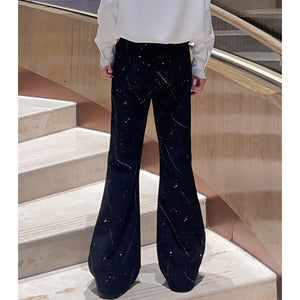 Starry Ink Casual Flared Trousers