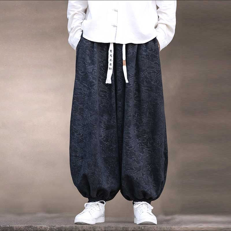 Loose Wide-leg Scimitar Harem Pants