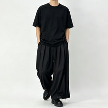 Load image into Gallery viewer, Japanese Elastic-waist Casual Cropped Wide-leg Pants
