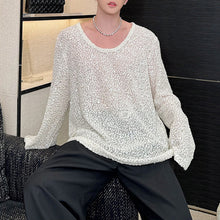 Load image into Gallery viewer, Sequin Low Collar Loose Casual Shirt
