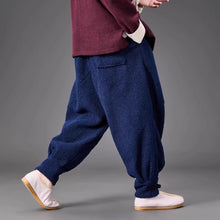 Load image into Gallery viewer, Thickened Faux Lamb Wool Loose Casual Harem Pants
