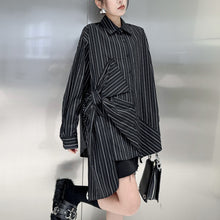 Load image into Gallery viewer, Striped Loose POLO Collar Shirt

