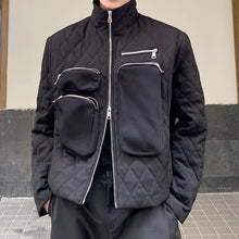 Load image into Gallery viewer, Stand Collar Three-dimensional Multi-pocket Jacket
