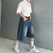 Load image into Gallery viewer, American Retro Washed Casual Wide-leg Scimitar Pants
