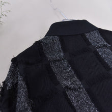 Load image into Gallery viewer, Tassel-trimmed Patchwork Lapel Loose Shirt
