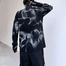Load image into Gallery viewer, Stand Collar Spray-painted Knitted Sweater
