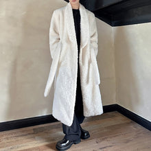 Load image into Gallery viewer, Long Lapel Warm Wool Coat

