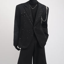 Load image into Gallery viewer, Pearl Necklace Loose Casual Blazer
