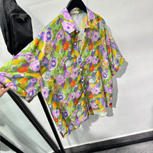 Load image into Gallery viewer, Oil Painting Design Loose Casual Shirt
