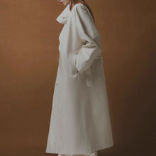 Load image into Gallery viewer, Simple Silhouette Stand Collar Tencel Drape Lace-up Jacket
